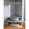 Prateleira de armazenamento de canto Prateleira de armazenamento de panelas Prateleira de panelas Tripé de armazenamento de cozinha Prateleira de panelas Armário de preparação de alimentos Em camadas