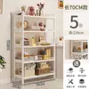 Estantería de almacenamiento simple para uso doméstico, organizador de estudio de pared, estante de exhibición y almacenamiento de piso multicapa ajustable