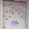 Barra de Cortina Colgante Decorativa DIY Cortina de Partición Sin Perforaciones Cabeza Grande Kulomi Cortina de Puerta Hogar Corazón de Princesa de Alto Valor Cortina de Puerta