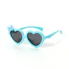 Gafas de Sol para Bebé Lindas Forma de Corazón Moda Bebé Silicona Suave Marco Anti-UV Polarizadas Gafas Bebé Modernas