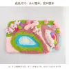 Paquete de Materiales para Alfombra Rosa Fantasía Hecha a Mano para Principiantes Arte de Fibra Decorativa Casero Regalo de Cumpleaños Inauguración de Casa
