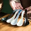 Colher de Sopa Pequena Tigela de Comer Colher Japonesa Nova Colher de Cerâmica Colher de Mexer Colher para Sopa de Mingau Conjunto de Louças