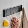 Gancho invisible para puerta trasera, probador, entrada, perchero, colgador de pared, gancho para ropa de baño, gancho de fila, plegable sin perforaciones