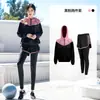 Ropa de Yoga para Mujer Traje de Invierno Tallas Grandes Gorditas Ajustado Adelgazante Cuatro Piezas para Correr Primavera y Otoño Traje Deportivo de Fitness para Mujer
