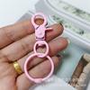 Llavero con pinza de pintura de color, directo de fábrica, hebilla para perro, anillo para libro, anillo de hojas sueltas, juguete, joyería, hebilla colgante