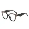 Gafas de Sol para Mujer de Nueva Moda Transfronterizas, Gafas Tachonadas Versátiles de Tendencia Europeas y Americanas, Gafas de Estilo para Sesión de Fotos Color-Blocking