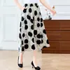 Pantalones de pierna ancha fluidos de cintura alta para mujer Mamá Verano Nuevo Satén de Seda Rectos de Pierna Ancha Pantalones para Mujeres de mediana edad y Mayores Ultradelgados