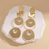 Pendientes de Colgante Redondo con Borla Brillante de Circonita Europeos y Americanos Aguja de Plata Pendientes de Botón Versátiles de Moda Pendientes de Lujo Ligero de Gama Alta para Mujer