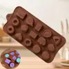 Formas de silicone para chocolate clássicas e populares, um conjunto de múltiplas formas para confeitaria caseira, formas para sobremesas francesas, atacado