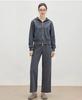 Traje de Estilo Deportivo Casual, Nuevo Estilo de Principios de Otoño, Sudadera con Capucha y Cremallera de Corte Ajustado, Pantalones de Pierna Ancha, Conjunto de Dos Piezas para Mujer de Primavera y Otoño