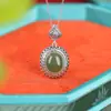 Yuebao Joias Prata Pura 990 Sodalita Buda da Medicina Vajra Pilão Novo Estilo Chinês Estilo Étnico Pingente Anel Fábrica