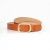 Cinto Feminino Moderno e Versátil Fivela de Pino de Liga Decorado Estilo Coreano Cinto Simples Feminino Cinto Decorativo de Alta Qualidade para Roupas Calças