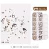 Cross-border quente 12 grade nail chain joias em forma especial diamante nova liga de unhas decoração decorativa de prego de metal