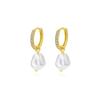 Pendientes de plata de ley 925 Yuanfan con perlas barrocas vintage para mujer, estilo ins de lujo ligero europeo y americano, pendientes de circonita, venta al por mayor transfronteriza