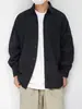 Camisa Básica de Trabajo Retro Japonesa para Primavera y Otoño para Hombres y Mujeres, Chaqueta Camisa Casual de Manga Larga con Cuello de Solapa, Top de Moda