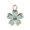 Accesorios para Joyería Esmalte Aleación DIY Colgantes Pequeños Pulsera Collar Dijes Caballito de Mar Hoja Flor Gato Materiales