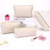 Nuevo Estuche de Pana, Bolsa de Cosméticos Sencilla, Neceser Portátil de Gran Capacidad, Caja de Papelería, Bolsa de Almacenamiento para Viajes de Negocios