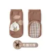 Novas Meias de Chão para Bebê Outono e Inverno Antiderrapantes para Interior à Prova de Frio Meias para Bebê e Criança Pequena Meias Cartoon de Cano Médio para Meninos e Meninas