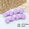 Color Caramelo Crema Lazo Dibujo Animado Pajarita Cuentas Hecho a Mano DIY Cadena para Teléfono Móvil Llavero Diadema Accesorios para el Cabello