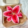 Simulação pequena flor de lírio cabeça 3D impressão filme lírio simulação flor diy caixa de presente grampo de cabelo cocar sapatos flor atacado