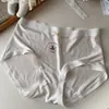 Ropa interior de chica de dibujos animados estilo coreano de Lenguaje Secreto, Sencilla y a la moda, Ropa interior de triángulo de cintura media de lujo ligero para mujer