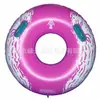 Anillo de remolque inflable de PVC, Flotador inflable individual para natación, Anillo inflable redondo de PVC para remar en el agua