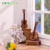 Paisaje Miniatura Creativa Simulación Guitarra Instrumento Musical Mini Modelo Casa de Muñecas DIY Decoraciones Accesorios Miniatura Adornos Pequeños