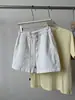 Shorts Vaqueros Retro Lavado con Levadura Estilo Coreano Simple para Mujer Sensación Holgada Adelgazantes Versátiles de Pierna Ancha Pantalones Casuales Verano 2026