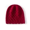 Gorro de tricô trançado com acabamento em renda, novo estilo outono/inverno, puro cashmere, design coreano, quente, para puxar, cobre-orelhas, chapéu versátil