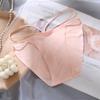 Ropa Interior Japonesa Invisible de Cintura Baja sin Costuras de Seda de Hielo para Niñas Color Sólido Sexy Puro Deseo Delgada Transpirable Algodón Entrepierna Calzoncillos