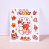 Pegatinas coreanas lindas de dibujos animados para termo, pegatinas creativas para teléfono móvil, pegatinas transparentes de PVC para taza de agua de estudiante