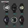 Popular Reloj Electrónico Sanda con Doble Zona Horaria, Multifunción, Pantalla Dual, Reloj para Estudiantes con Luz Nocturna, Resistente al Agua 50m para Natación, Reloj Deportivo