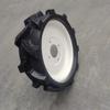 Motocultor neumático sólido con eje 400-8 rueda arable 350-6 rueda trasera antideslizante resistente al desgaste anillo de acero engrosado rueda sólida