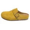 Diadema Retro de Venta Caliente Medias Zapatillas Medias para Mujer Moda Otoño 2026 Ropa Exterior Persona Perezosa Correa Única Versátil Zapatos Birkenstock
