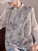 Nuevo Chal de Crepé con Botones y Cuello Alto, Estilo Retro Chino Nacional, Moderno, Juvenil y Elegante para Mujer, Modelo Zx N1026