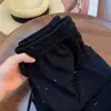 Outlet de Fábrica Estrelas Brilhantes e Cintilantes Calça de Perna Larga de Seda de Gelo Feminina Verão Novo Cintura Alta Calça Reta para Mulheres