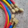 Tubo de Gás Flúor Estendido de Três Cores, Tubo de Carga de Refrigerante para Ar Condicionado Universal R22, Tubo de Refrigerante Automotivo, Dedicado para Manutenção de Ar Condicionado