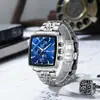 Reloj de Acero para Hombre Multiusos Cronógrafo Nuevo Modelo Transfronterizo Impermeable Luminoso Calendario Tres Ojos Seis Manecillas Reloj de Cuarzo para Hombre