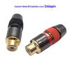 Novo Monster RCA Fêmea Lotus Plug Fio de Sinal de Áudio Bloco Terminal 8mm Furo de Fio Bloco Terminal de Cobre Banhado a Ouro