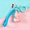 Llavero de Dibujo Animado de Unicornio Muñeco de Goma Blanda Pony Colorido Colgante para Coche Bolsos Cadena de Llave Decoración Lindo