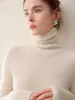 Suéter Pulóver Cuello Alto de Punto para Mujer 2026 Otoño/Invierno de Cachemira Pura Ajustado Versátil Suave Agradable a la Piel