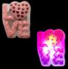 Dia dos Namorados Temático LED Embutido Sapato Buraco de Flor Sapato Flash Buraco de Fivela de Sapato Bolsa Acessórios Luminosos Fivela Decorativa