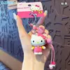 Cadena de teléfono auténtica Sanrio estilo chino, colgante para bolso Hello Kitty estilo chino, pequeño regalo para parejas, llavero fresco y simple