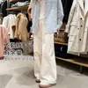 7503 Pantalones de Maternidad con Apertura Lateral y Cordón 2026 Nuevos Pantalones de Pierna Ancha con Cordón Pantalones Largos Sueltos Pantalones Casuales Gruesos de Otoño