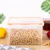 Refrigerador Cocina Almacenamiento de Alimentos Caja Ordenada Caja de Almacenamiento Apilable Engrosada Plástico a Prueba de Humedad Transparente Caja de Conservación Sellada