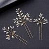 Um conjunto de 3 simples grampos de cabelo com contas conjunto de grampos de cabelo véu de noiva headdress de casamento estúdio maquiagem estilismo