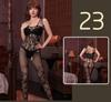 Amor lluvia amor divertido ropa interior tres pasión libre medias ajustadas rasgar sexy traje de red una generación de pelo