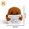 Amazon Lana Nueva Pepino Energía Positiva Papa Expresión Divertida Bolsa Adornos Tejidos a Crochet Hechos a Mano Muñeca Linda