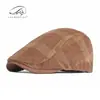 Novo Chapéu Boina Xadrez de Primavera e Outono para Homens, Boné Versátil Casual Retro Britânico de Veludo Cotelê, Boné com Aba para Mulheres