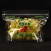 Bolsa para conservar frutas frescas autosellante bolsa de pie bolsa para uvas pasas cerezas plástico transpirable portátil empaque de frutas venta al por mayor